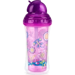 COPO NUBY TERMICO C/ TRAVA / CANUDO DE SILICONE / TAMPA RETRATIL 270ML